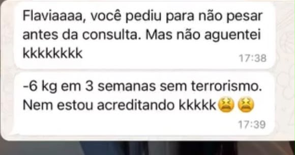 Mensagem de paciente 3